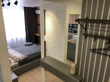 Фото номера Апартаменты с 1 спальней Апартаменты Элитные апартаменты &quot;LOFT&quot; г. Павлодар 18